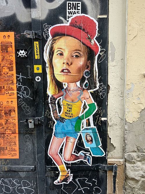Artwork by Hungarian street artist Miss KK