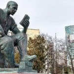 The Reading Worker statue Budapest