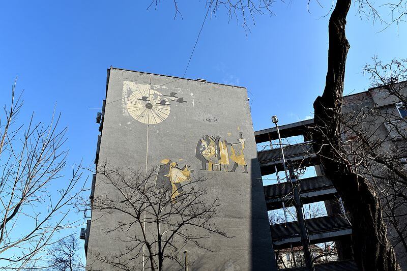 Socialist Realism mural Budapest